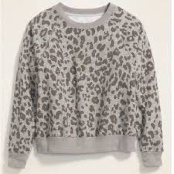 leopard old navy sweatshirt - Picture 2 of 5